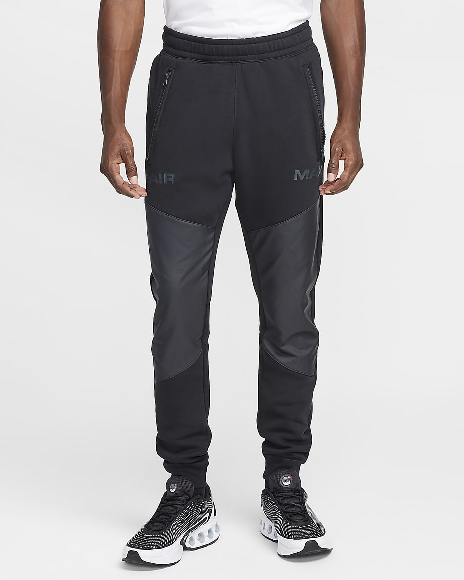 Mens black nike fleece joggers best sale